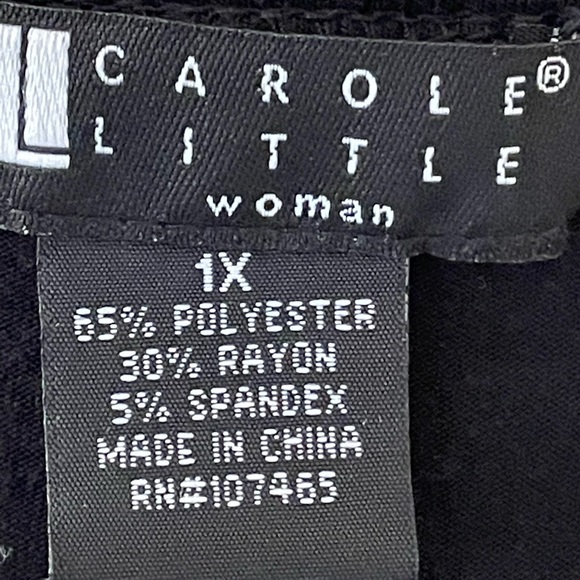 RJ Stevens Woman| Gorgeous Black & Red Roses Satiny Finish Fit & Flair Dress - Picture 7 of 8